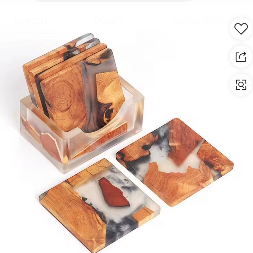 Classer wood and resin